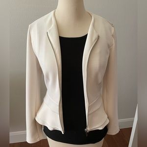 Mossimo off white womens moto jacket